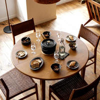 Table à manger en bois de style nordique, extensible, pliable, transformable, pour une utilisation à domicile dans les petits espaces, carrée
