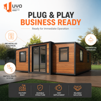 Maison conteneur extensible UVO 20FT : Maison préfabriquée compacte certifiée AS/NZS & SAA |   Vie confortable en plein air pour l'Australie