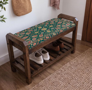 <span class=keywords><strong>Panca</strong></span> scarpiera in legno stretta per ingresso con cuscino - Product Image 4