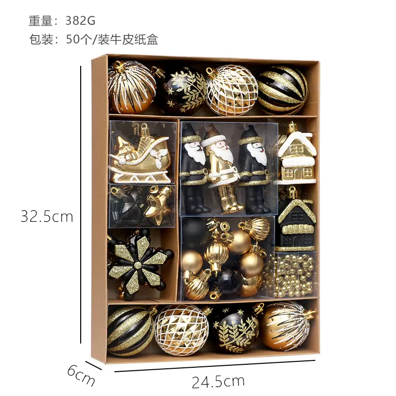 Kerstversiering Item Kerstballen Decoracion Feliz Navidad Enfeite Natal Kerst Gouden Kerstballen Sets