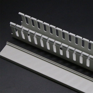 Cannelle de câblage en PVC gris en forme de U 20-50 mm pour boîtes de distribution et armoires - Product Image 2