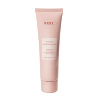 Vente en gros KOEC Gel exfoliant visage végétalien rafraîchissant nettoyage en profondeur hydratant purifiant peaux mortes
