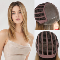Perruques Lace Front Glueless Julianna en Fibre Futura Haute Qualité Résistante à la Chaleur, Base Mono, Cheveux Synthétiques Bouclés, Monofilament HD