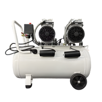 Compresseur d'air à piston sans huile ultra silencieux 2x750W 2HP 60 litres 220V portable pour la vente en gros
