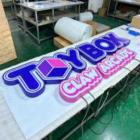 Lettres en relief 3D LED personnalisées, lettres en acrylique colorées, éclairées par l'avant, étanches IP65, logo d'entreprise, faible MOQ, OEM pour les entreprises de signalétique