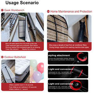 Souffleur et Aspirateur Multifonction 20000 mAh Moteur Brushless 115+ M/S Ventilateur Violent Turbo Compresseur d'Air Dépoussiérant - Product Image 6