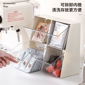Double Tier Desk Organizer <b>Storage</b> Rack Plastic Rectangular Standing Type For Office Neatening And <b>Storage</b> - Product Image 5