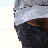 Gorro de Béisbol Táctico Multifuncional para Exteriores con Camuflaje, Protección Solar y Máscara de Ciclismo, Traje Real de CS