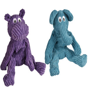 Venta al por mayor, respetuoso con el medio ambiente, bordado, nuevo, hecho a mano, púrpura, Animal, mascota, perro, producto de peluche, Juguetes - Product Image 1