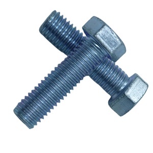 Vis à tête hexagonale robuste de 3/8 po x 3 po, entièrement filetée, zinguée, ASTM A325M A490 8S - Product Image 4