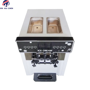 שולחן גלידה מסחרי בראש שלושה טעמים לפני קירור קירור רך מגיש מכונת גלידה למכירה - Product Image 2