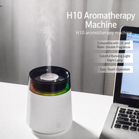 Diffuseur d'huiles essentielles électrique miniature et humidificateur avec lumière LED nocturne, capacité de 300 ml, pour l'aromathérapie à domicile