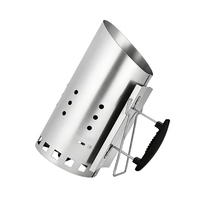 Allume-charbon Pinnovo de grande taille, allume-charbon pour barbecue, kit d'allumage pour grillades