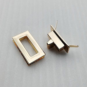 35*20mm in lega girevole chiusura a chiusura rettangolare ruotare elementi di fissaggio per artigianato in pelle fai da te, borse a tracolla accessori Hardware - Product Image 5