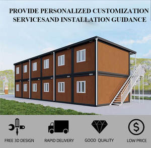 Bureau de conteneur extensible certifié CE pour l'Asie du Sud-Est, construction de maison mobile, panneau sandwich respirant, grand espace, connectable - Product Image 2