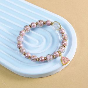 Trendy Glass Buddhist Beads Engraved Heart Sutra Jewelry Crystal <b>Bracelet</b> Incense Ash Porcelain <b>Beaded</b> <b>Bracelet</b> for Women Girls - Product Image 6