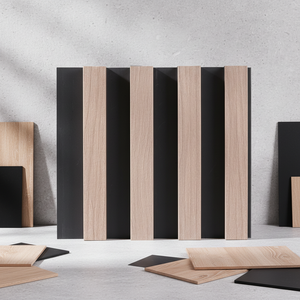 Panel de Pared Ranurado WPC de Fácil Instalación, Panel de Pared WPC de Madera de Alta Calidad, Paneles de Revestimiento para Decorar Paredes de Fondo - Product Image 1