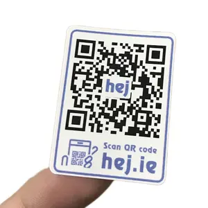 Stiker Kode QR Perekat 3D 2D Kustom Pencetak Pabrik Stiker Label Kode QR Temper Label Keamanan Jelas