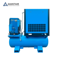 Compresseur d'air rotatif à vis GIANTAIR 7.5KW 11KW 15KW 18.5 à économie d'énergie PM VSD 4 en 1 pour sablage