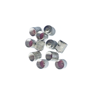 Bouchons de valve de pneu robustes en laiton nickelé avec joint torique interne en caoutchouc anti-poussière pour voiture, moto, camion