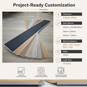<span class=keywords><strong>Parquet</strong></span> flottant en PVC rigide de luxe, vinyle SPC, motif chevrons, pour cuisine et école, durable, en stock - Product Image 2