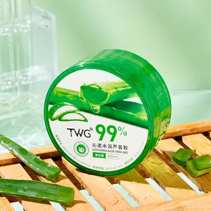 TWG Geléia de Aloe Vera Cuidado Facial Calmante Aloe Vera Creme Facial Cuidados com a Pele Seca Reparação Orgânica Aloe Vera Gel