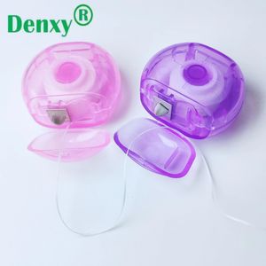 Filo interdentale cerato alla menta dentaria Denxy con portachiavi a forma di filo interdentale - Product Image 4