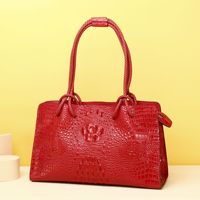 Tas Tote Wanita Desain Panel Vintage Bahan Silikon, Tas Selempang Bahu Kapasitas Besar Tahan Air dengan Ritsleting, Musim Gugur