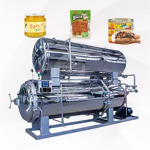 ORME 1000l Static Water Spray Rotary Retort Autoclave Sterilizer Small Food Tin Can Retort Machine for Sale