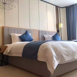 เตียงไม้แบบฟูลรูมเฟอร์นิเจอร์อพาร์ทเมนต์โรงแรมราคาประหยัดที่ทันสมัย - Product Image 1