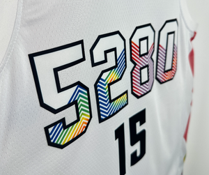 2025 Nueva camiseta de baloncesto 1 Porter Jr 4 Westbrook 15 <span class=keywords><strong>Jokic</strong></span> 27 Murray venta al por mayor blanco <span class=keywords><strong>Denver</strong></span> impreso camisetas deportivas - Product Image 4