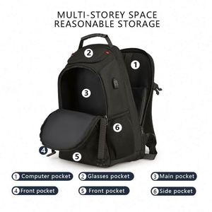Sac à dos professionnel personnalisé pour le sport, les voyages, imperméable, décontracté, pour ordinateur portable, pour les affaires - Product Image 4