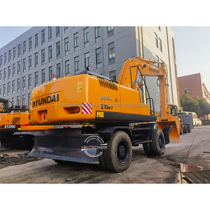 Haute qualité corée du sud Hyundai 210W-7 pelle sur pneus pelle seconde main terrassement Machine de travail d'occasion utilisé Original 210 à vendre - Product Image 1