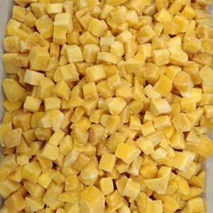 100% Doce Fatias De Manga Congelada e Pedaços 10X10mm Cubos IQF Diced manga em Embalagem A Granel Atacado Frutas Congeladas - Product Image 2