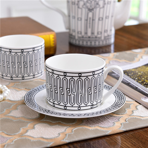 Platos de Cena <span class=keywords><strong>Heco</strong></span>, Juegos de Vajilla Europeos de Cerámica de Lujo con Rayas Doradas, Negro Real, Más Vendidos - Product Image 4