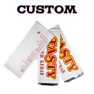 ถุงกระดาษลายเคบับฟอยล์มีซับในสำหรับห่ออาหารบรรจุภัณฑ์อาหารทำจากอลูมิเนียมฟอยล์จัดส่งอาหาร - Product Image 2