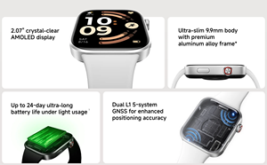 Original pour Redmi Watch 6 Montre connectée de sport et de fitness, bracelet intelligent avec écran AMOLED de 2,07 pouces - Product Image 5