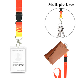 Hot Selling Wrist Car Key <b>Lanyard</b> Card Sublimation Jacquard <b>Lanyard</b> With Metal Buckle - Product Image 4
