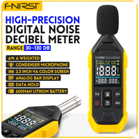 FNIRSI FDM01 Instrument de mesure du bruit Sonomètre numérique portable Testeur de niveau sonore DB 30~130dB Instruments audio électriques