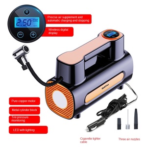 Pompe à Air Portable sans fil pour voiture avec Led, pour <span class=keywords><strong>pneu</strong></span> haute puissance 12V, gonflage monté sur véhicule - Product Image 3