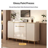 Meuble à chaussures de luxe Lxyx en ardoise, finition peinte, meuble de séparation pour entrée, grande capacité de rangement, style italien