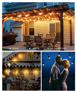 Wendadeco Popular IP65 Festoon Belt Cable E27 Outdoor Garden Solar Festoon Cable Patio String Lights - Product Image 2