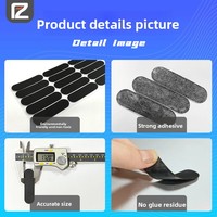 Tapis de protection en silicone rond auto-adhésif personnalisable, antidérapant, étanche, résistant à la température, transparent, en caoutchouc