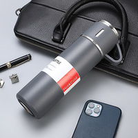 Voyage Thermo Isolé Sous Vide 500ml/16.9oz En Acier Inoxydable Flacon D'eau Chaud Froid Boissons Café Cadeau Tasse pour Enfants 30oz