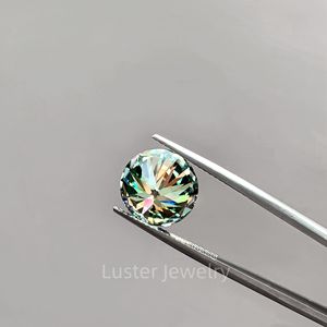 Lustergem بالجملة جودة عالية VVS جولة لامعة فضفاضة الاصطناعية الخضراء المويسانيتي الماس - Product Image 2