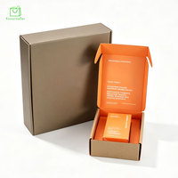 Boîtes en carton ondulé personnalisées avec logo imprimé en relief, emballages cadeaux recyclables avec doublure en éponge et insert en mousse pour chaussettes