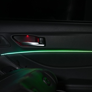Lámpara ambiental interior para coche con volante a la derecha, de bajo consumo energético, con ciclo automático de colores y selección manual a través de botón táctil - Product Image 4