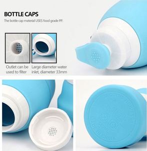 Custom Logo <b>Top</b> Seller Bottles Eco-Friendly Portable 580Ml Folding Cup Sports Runner Collapsible Silicone Water Bottle - Product Image 3