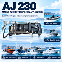 Nouveau système de propulsion à jet d'eau marine AJ230 260HP 190kW 4600RPM à flux mixte pour bateau de travail, de sauvetage et de patrouille RIB