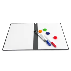 Wholesale A4 Smart Erasable Notebook With Pen Reusable Magnet PET Magnetic Binding PU Leather Cover Planner White Board